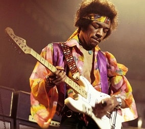 A picture of Jimi Hendrix.